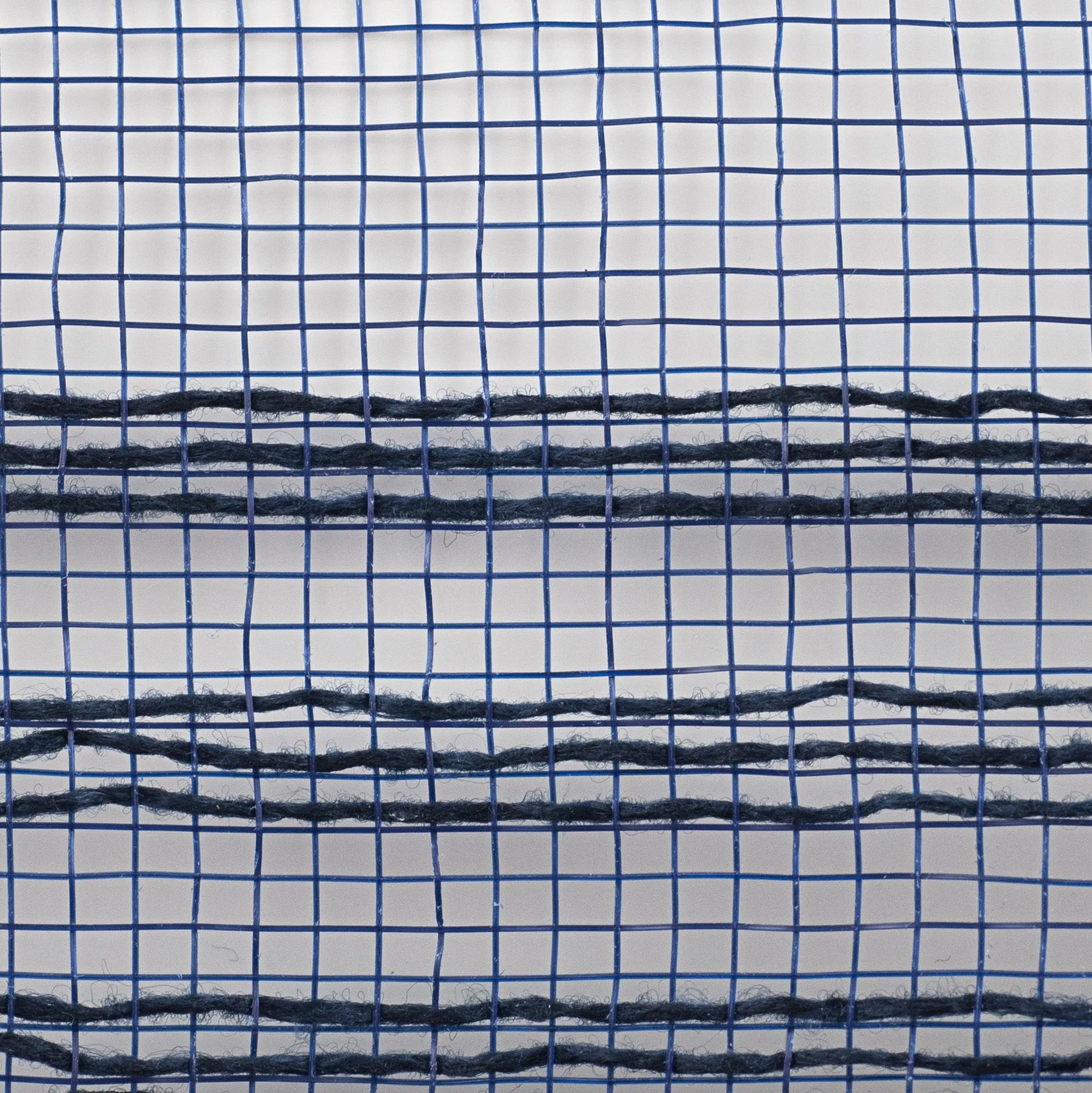 10" Border Stripe Mesh: Navy Blue