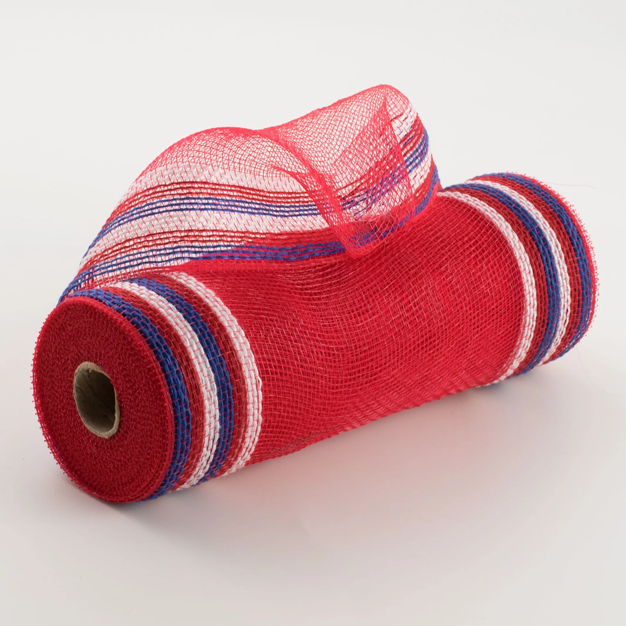 10" Border Stripe Mesh: Red, White, Blue
