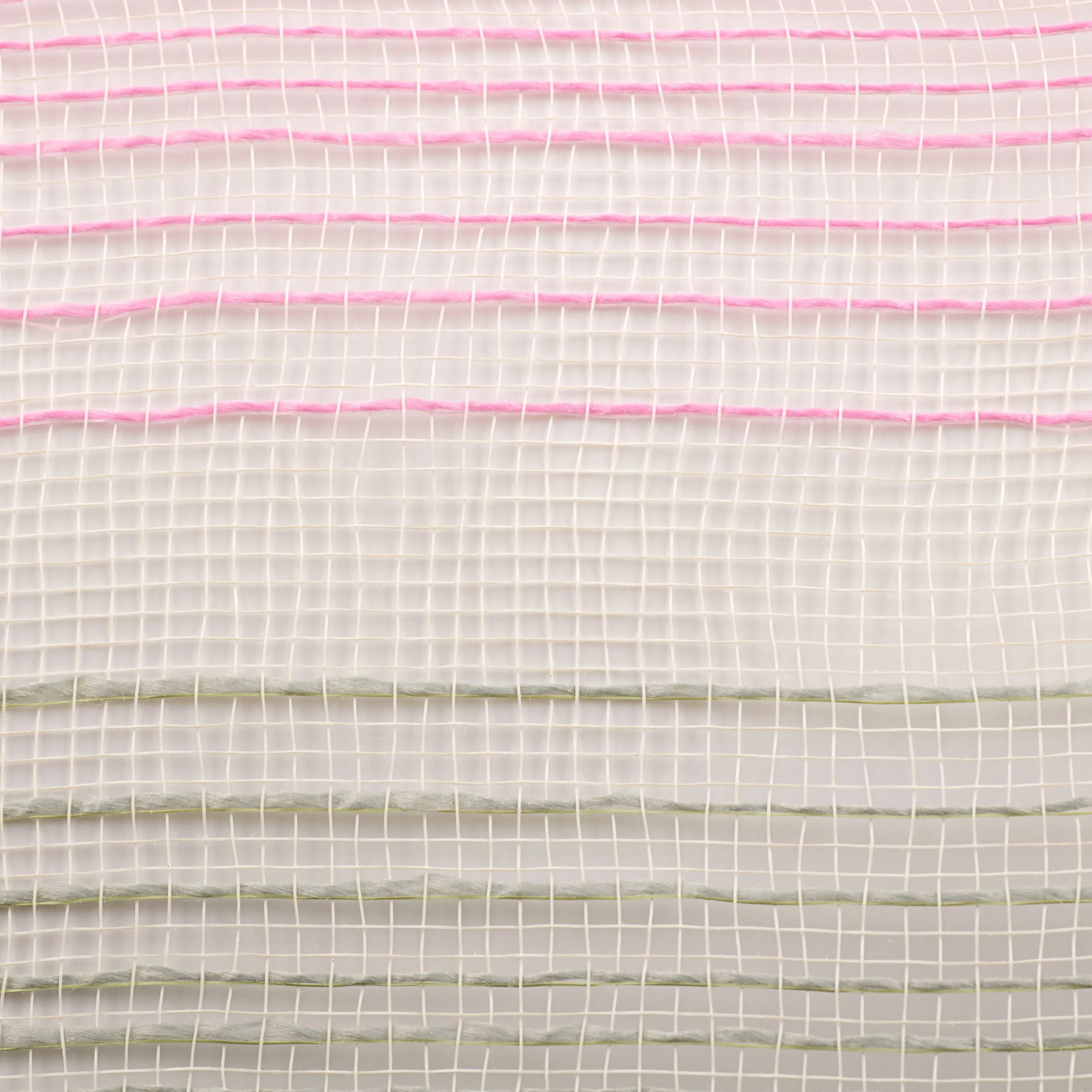 10" Burlap Deco Mesh: Mint, Ivory & Pink Ombré Jute