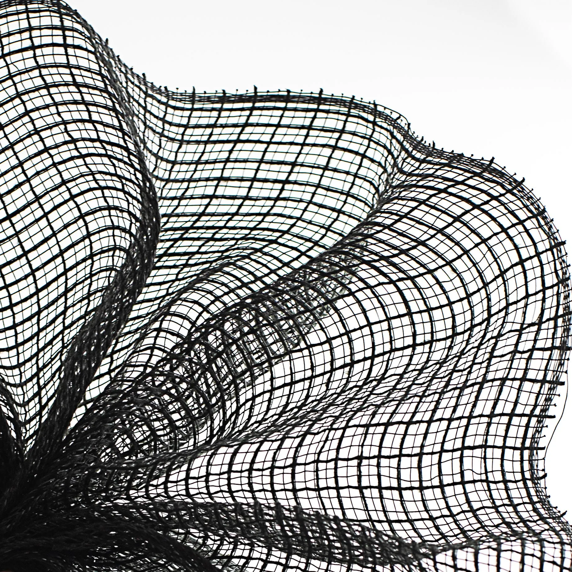 10" Check Fabric Mesh: Black