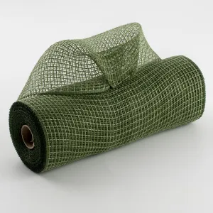 10" Check Fabric Mesh: Moss Green