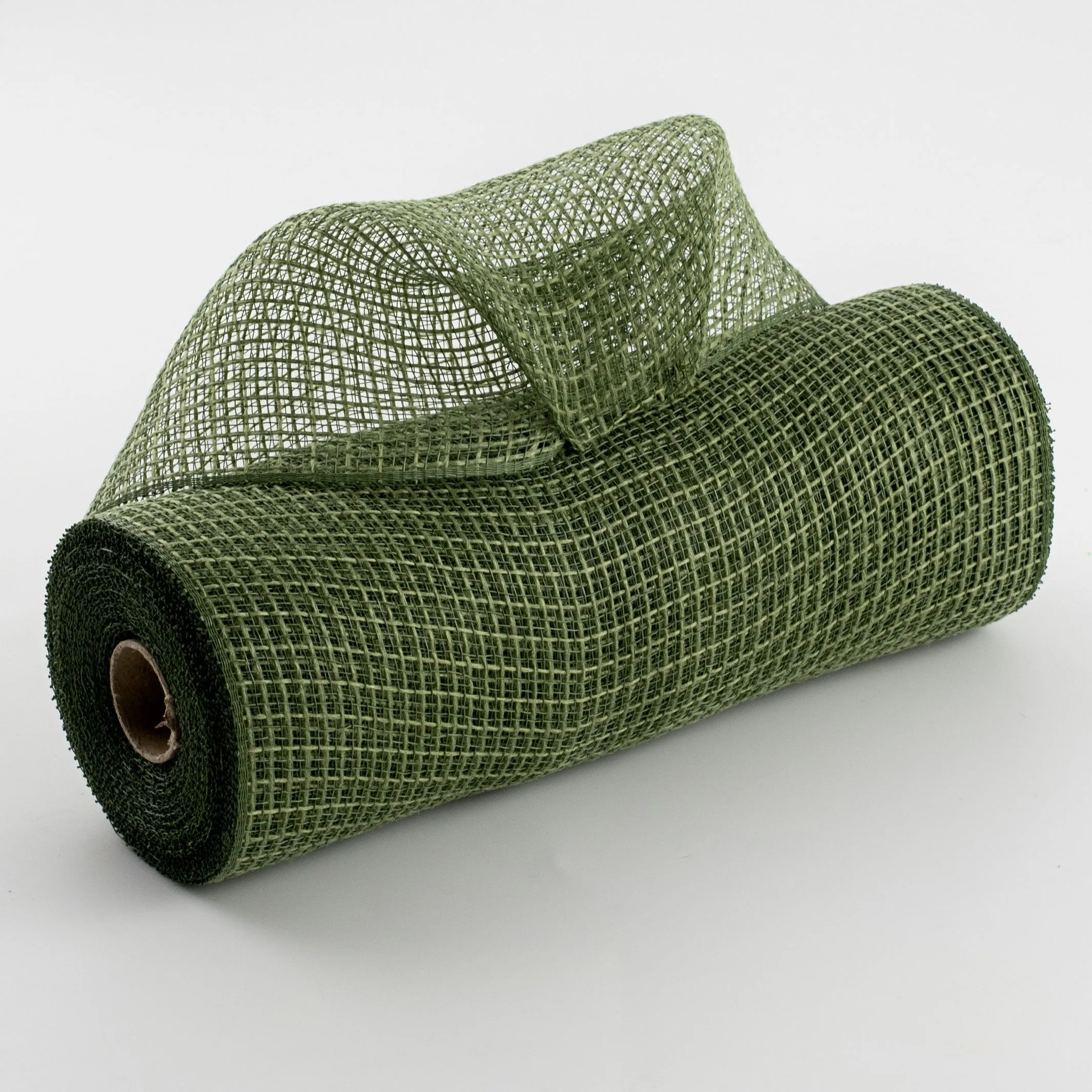 10" Check Fabric Mesh: Moss Green