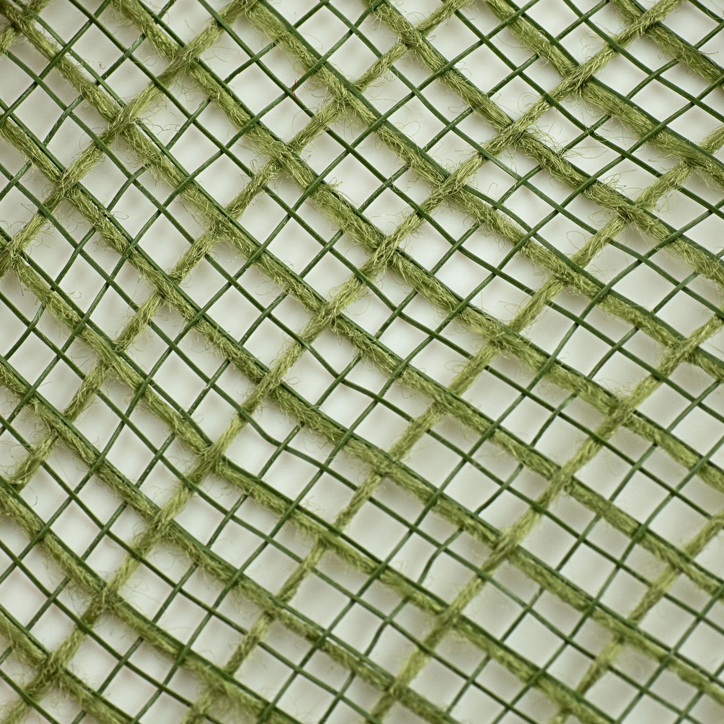 10" Check Fabric Mesh: Moss Green