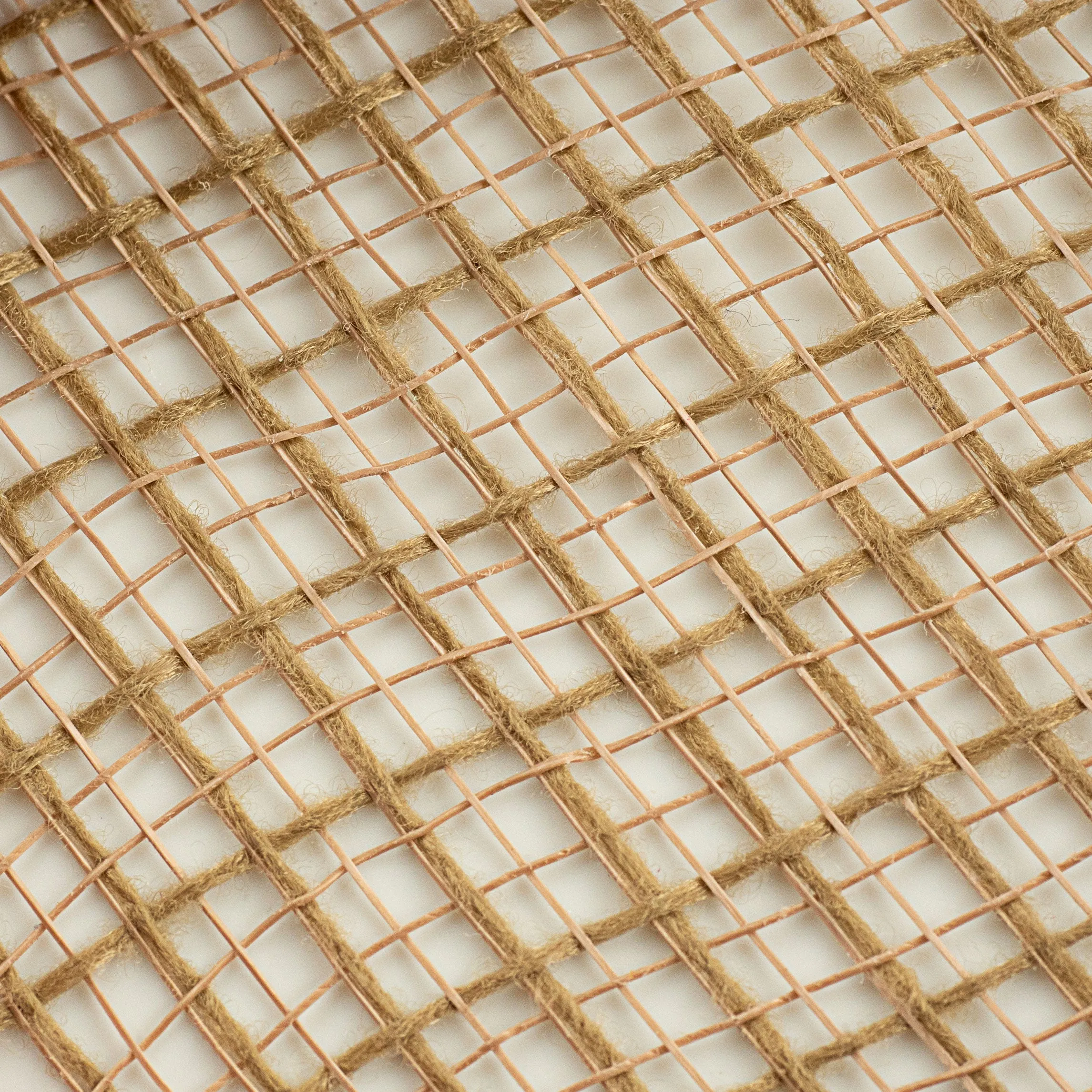 10" Check Fabric Mesh: Natural