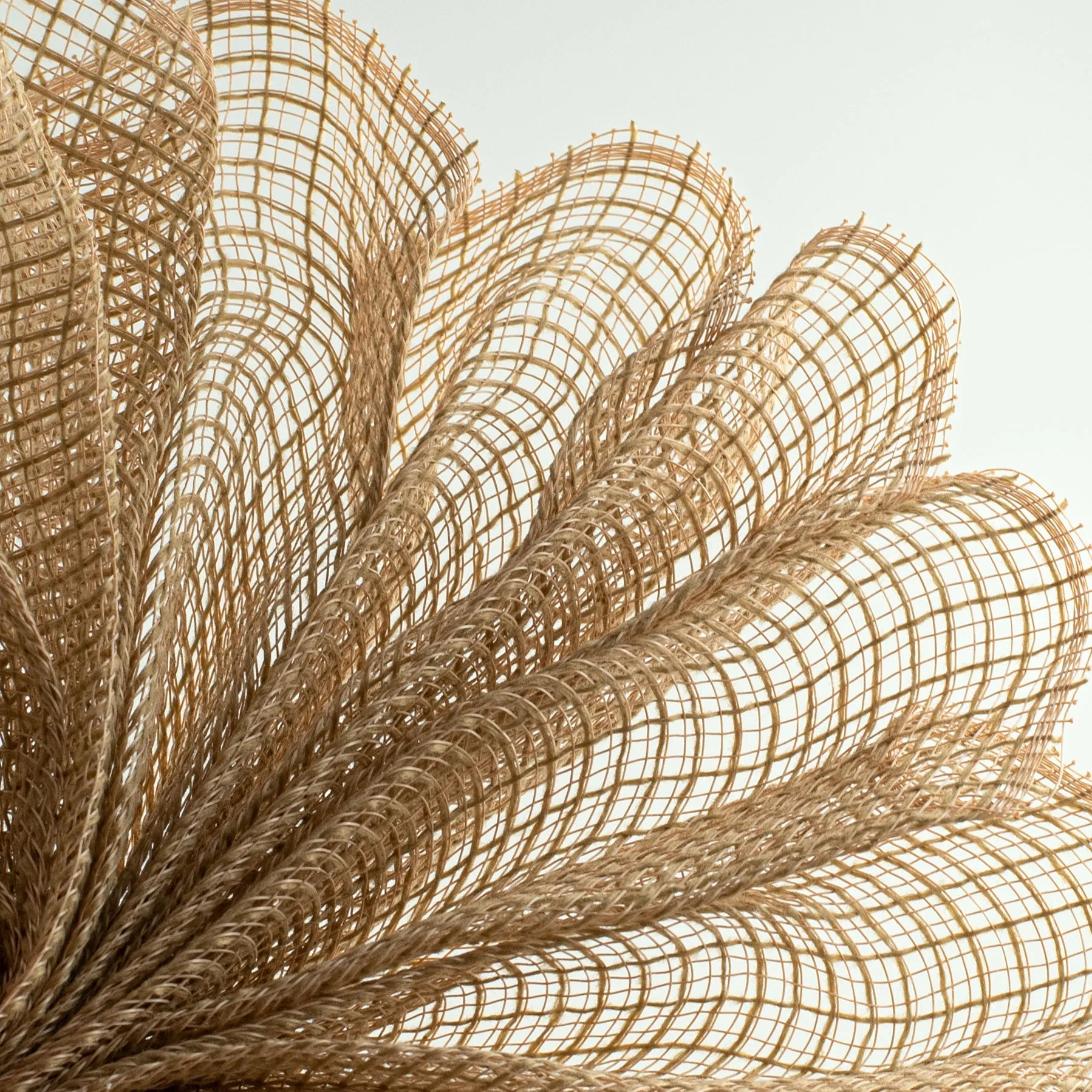 10" Check Fabric Mesh: Natural