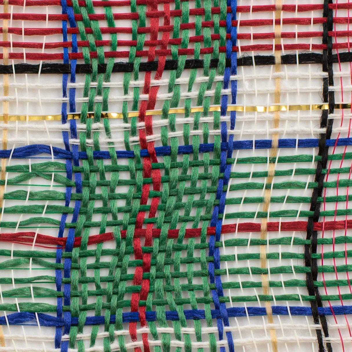 10" Christmas Plaid Mesh: Red, Green, White, Blue, Gold