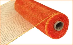 10" Deco Poly Mesh: Two Tone Red/Gold