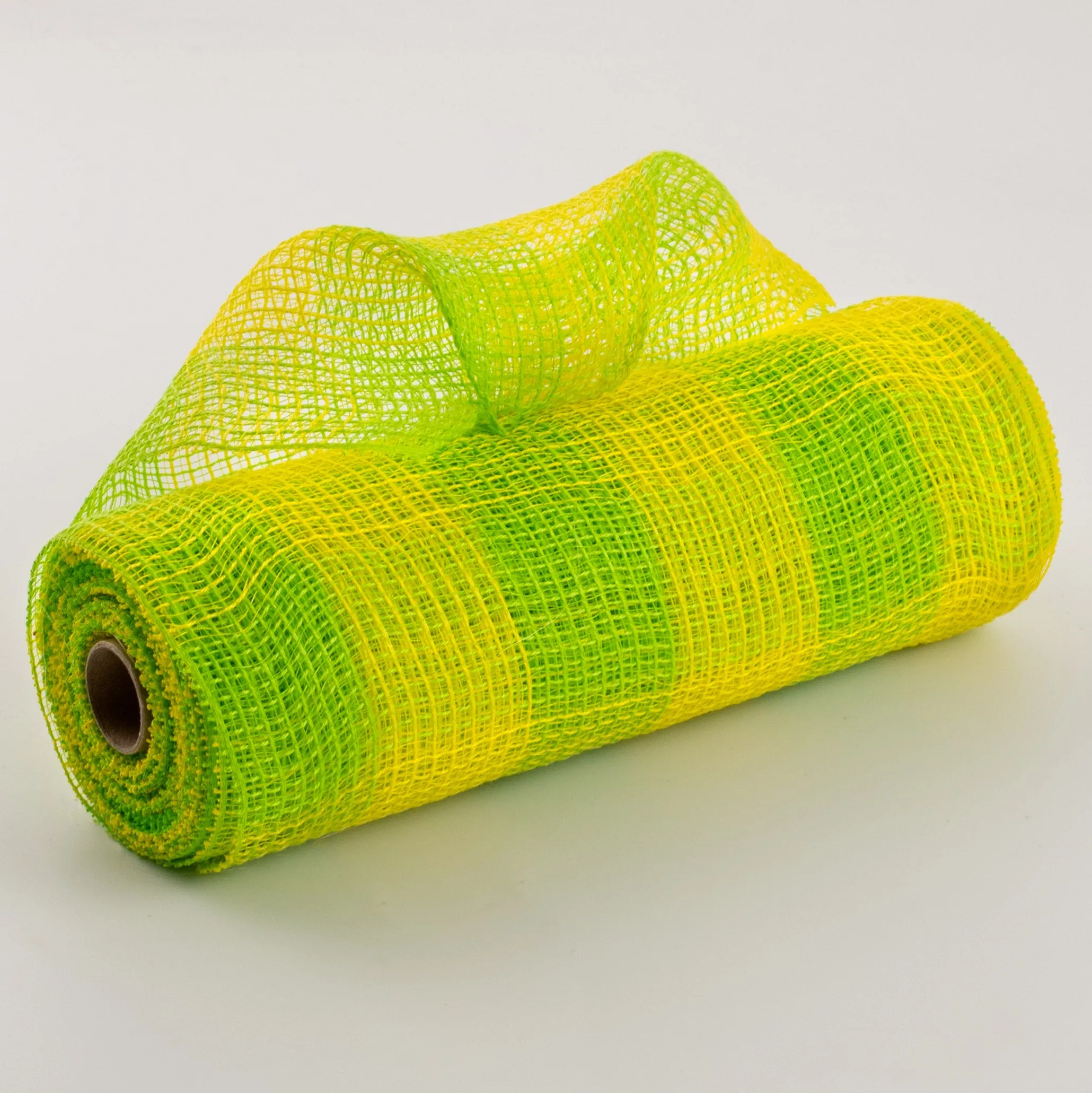 10" Fabric Mesh: Lime & Yellow Plaid