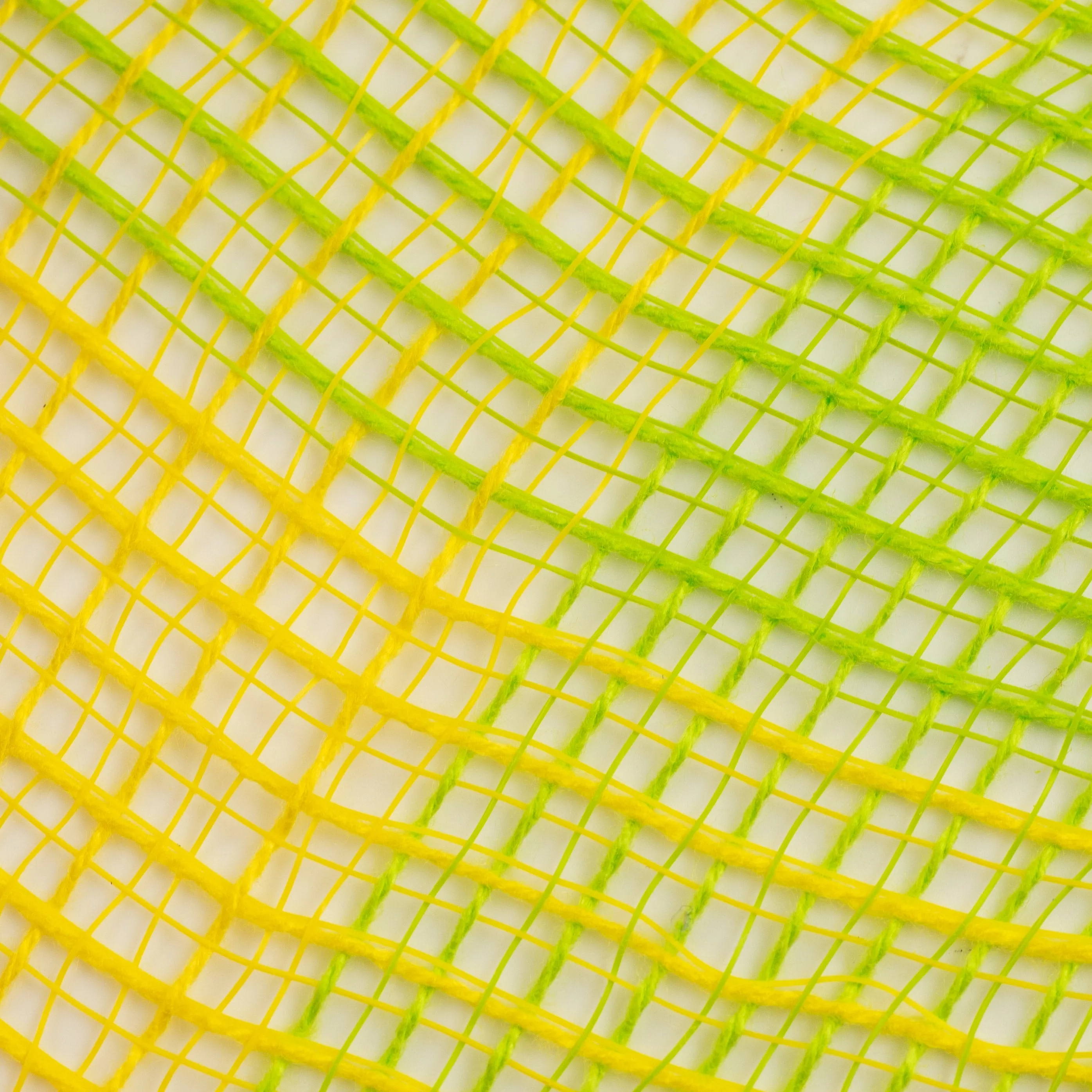10" Fabric Mesh: Lime & Yellow Plaid