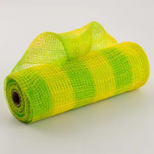 10" Fabric Mesh: Lime & Yellow Plaid