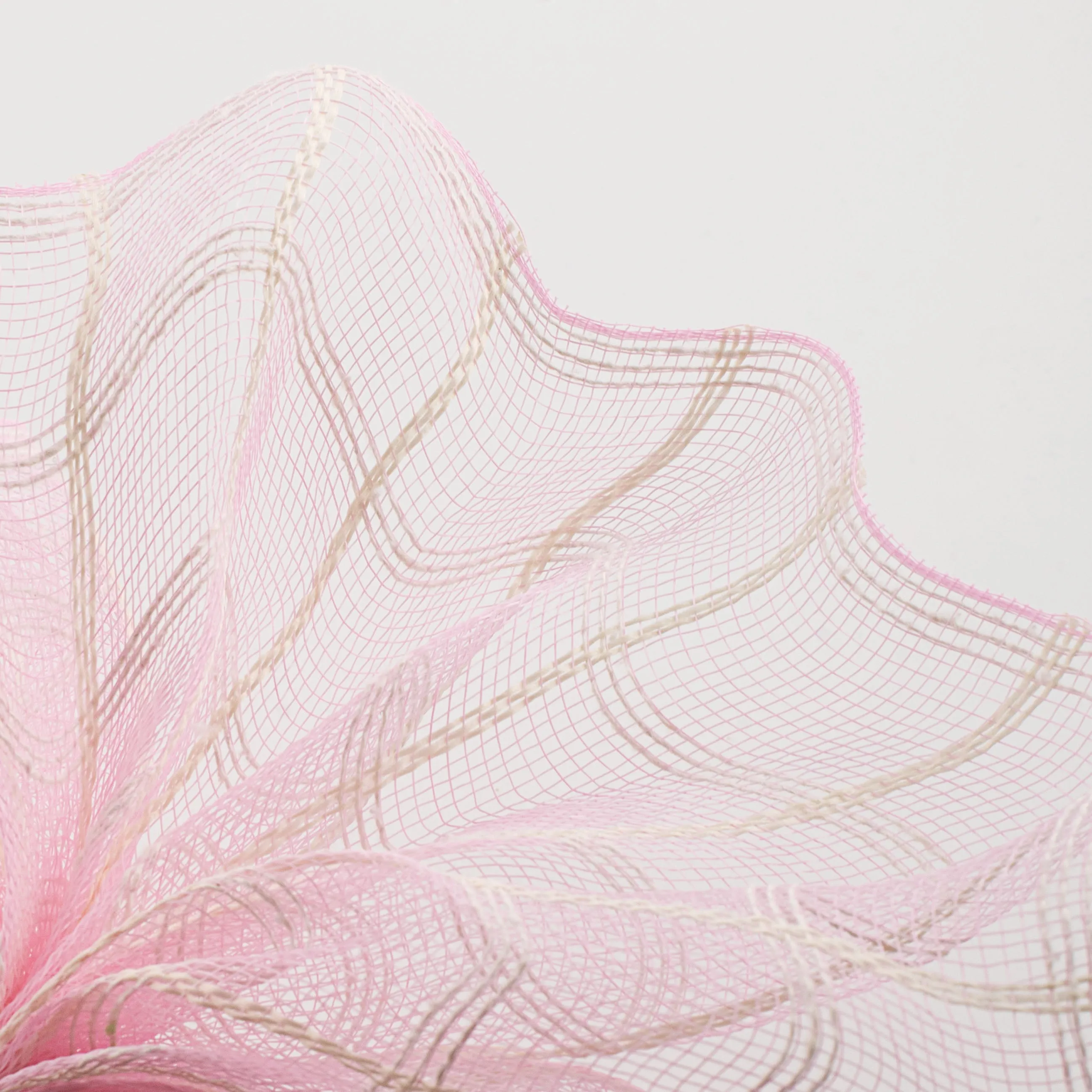 10" Fuzzy Check Mesh: Pink