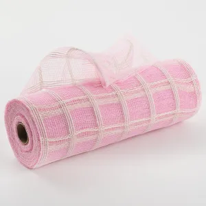 10" Fuzzy Check Mesh: Pink