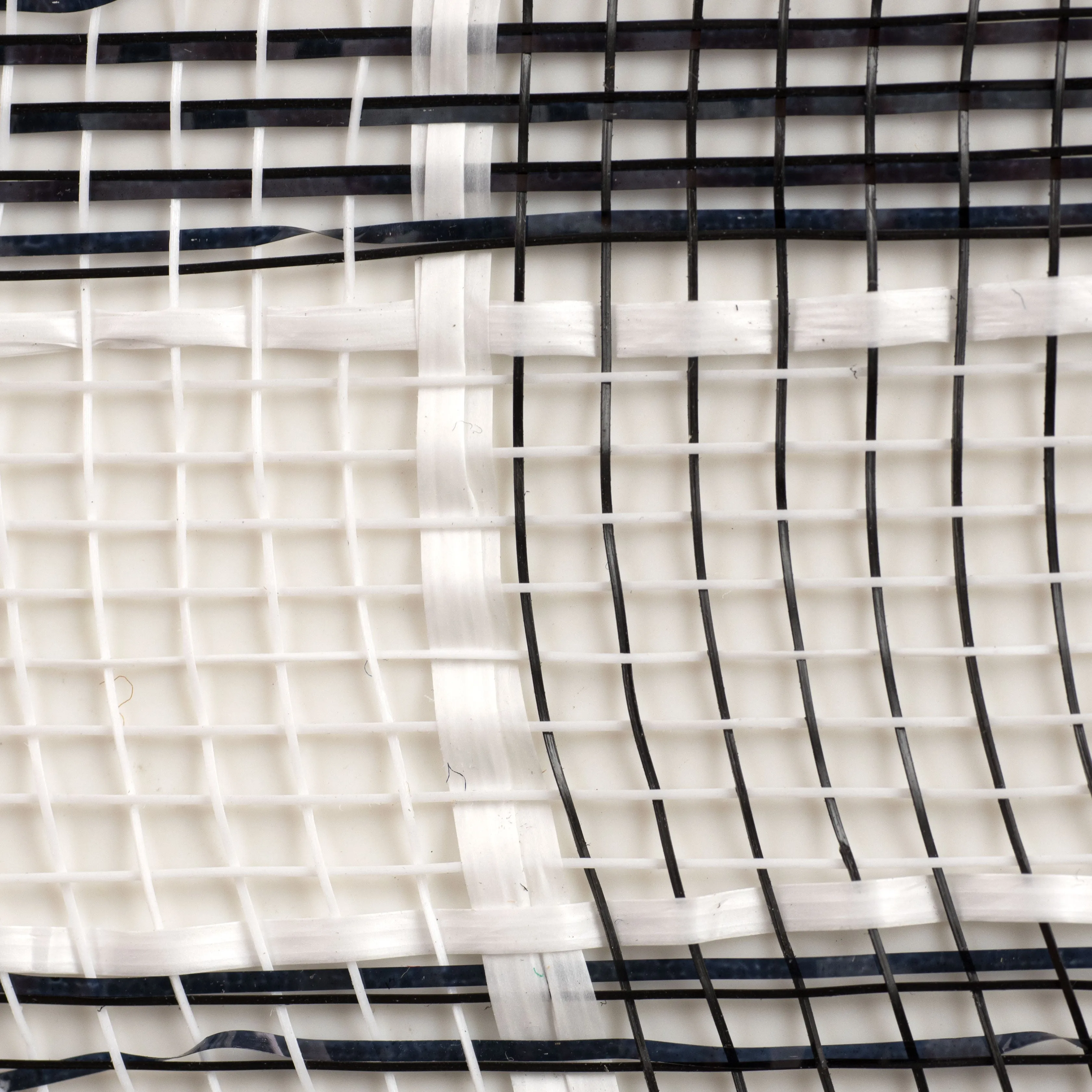 10" Metallic Check Mesh: Black & White (10 Yards)