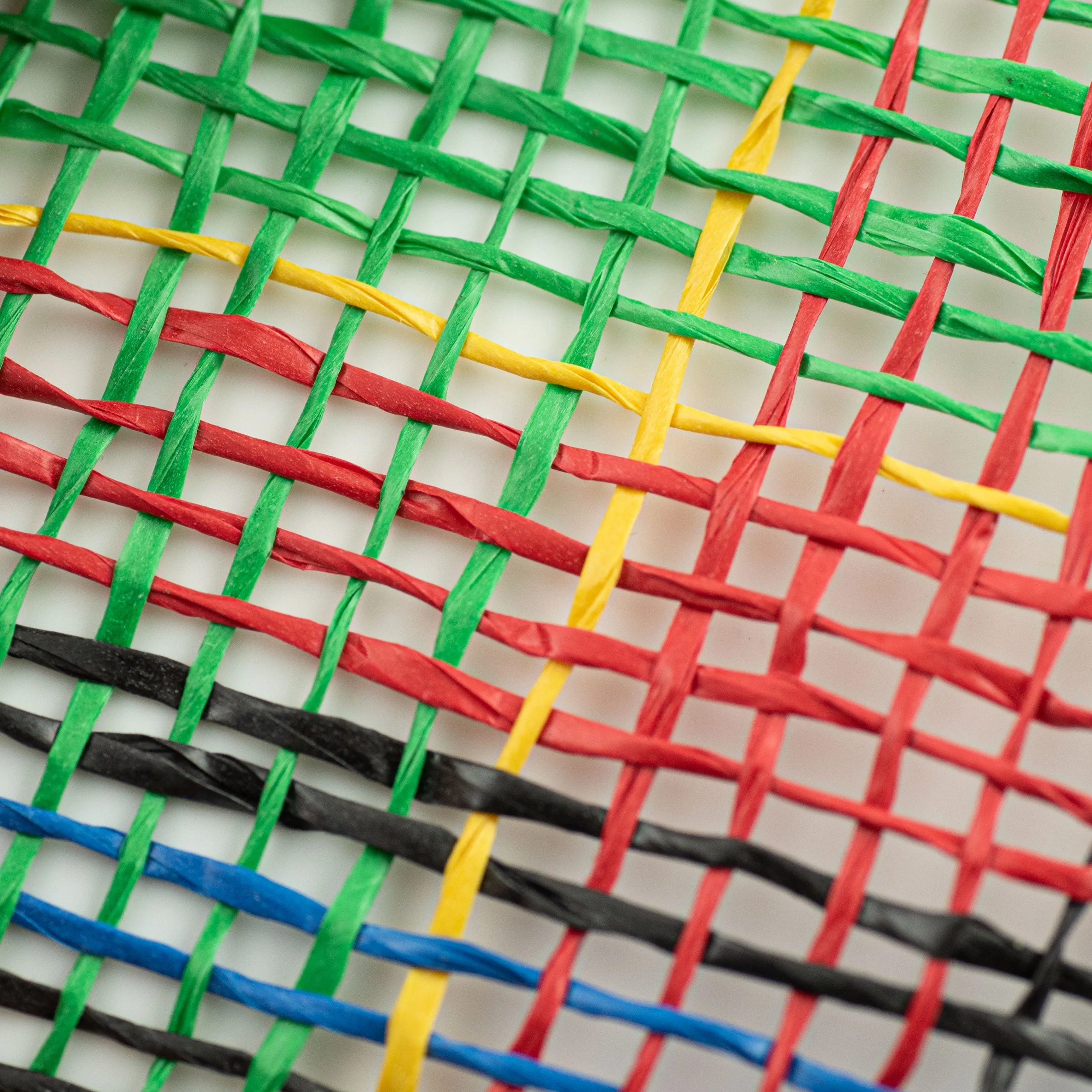 10" Plaid Poly Burlap Mesh: Emerald, Red, Black, Royal, Yellow