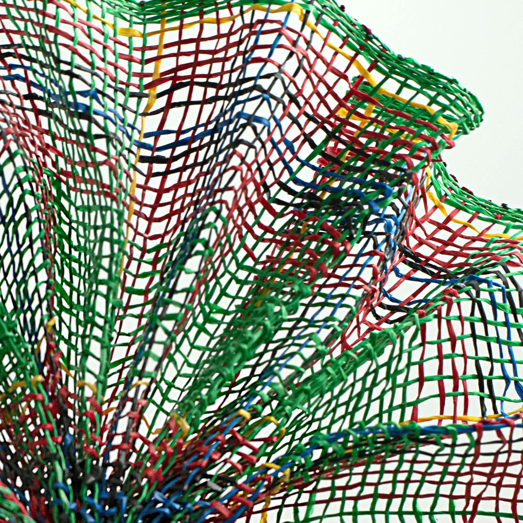 10" Plaid Poly Burlap Mesh: Emerald, Red, Black, Royal, Yellow