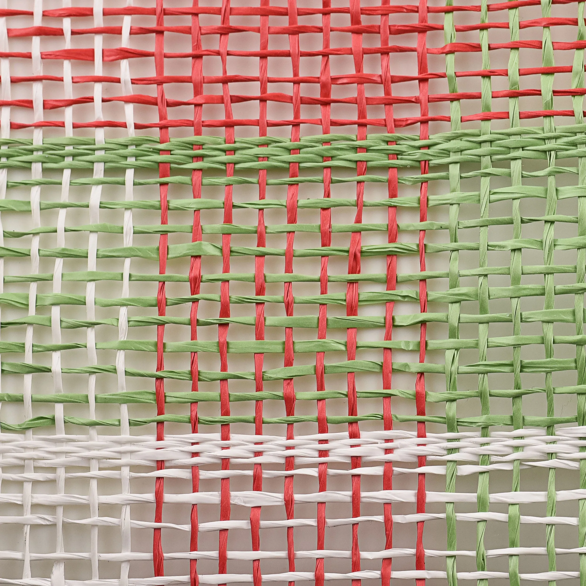 10" Poly Burlap Check Plaid Mesh: Red, Lime, White