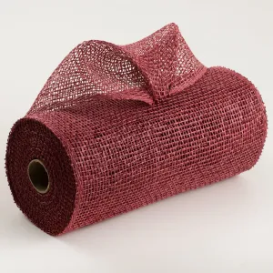 10" Poly Burlap Mesh: Cranberry Red