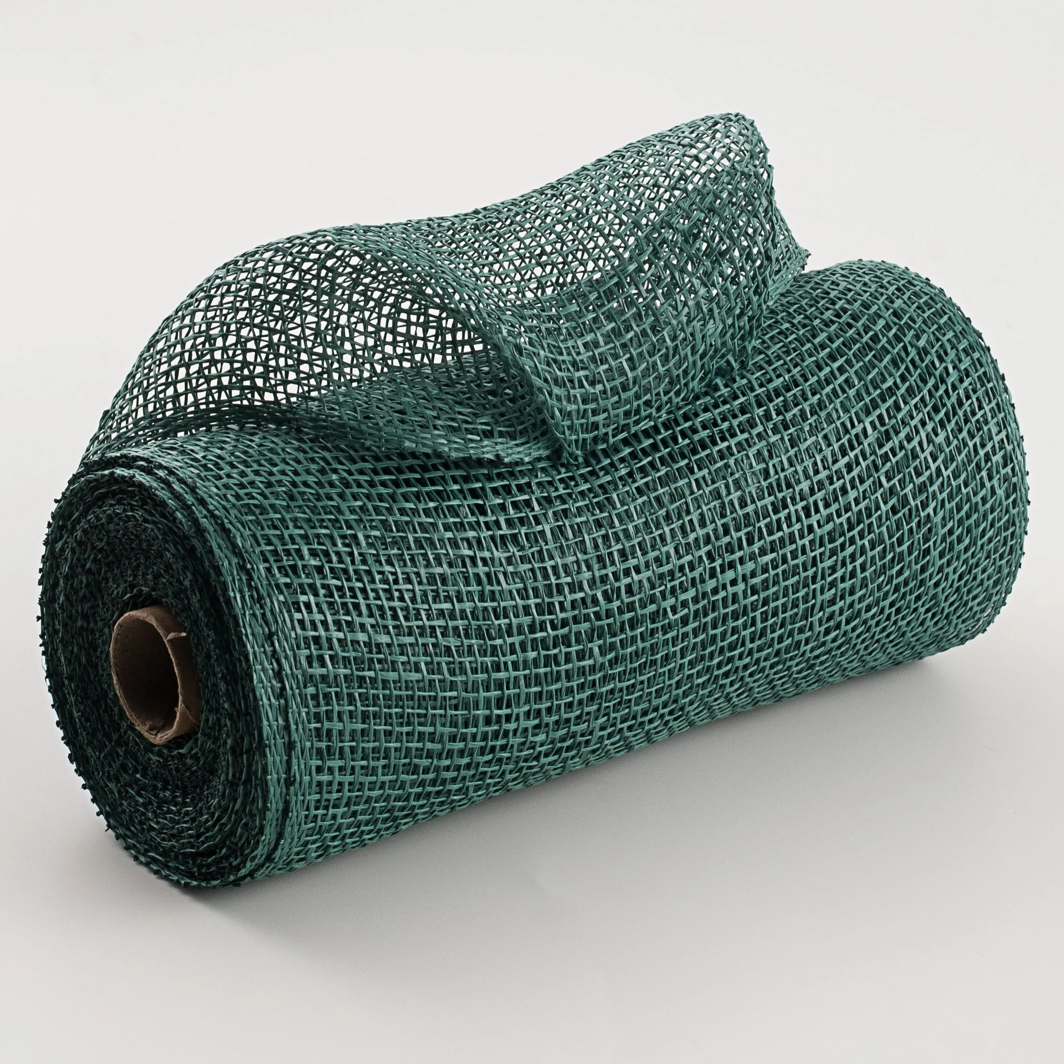 10" Poly Burlap Mesh: Hunter Green