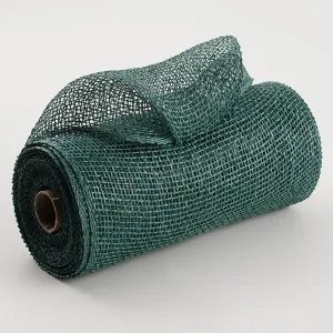 10" Poly Burlap Mesh: Hunter Green