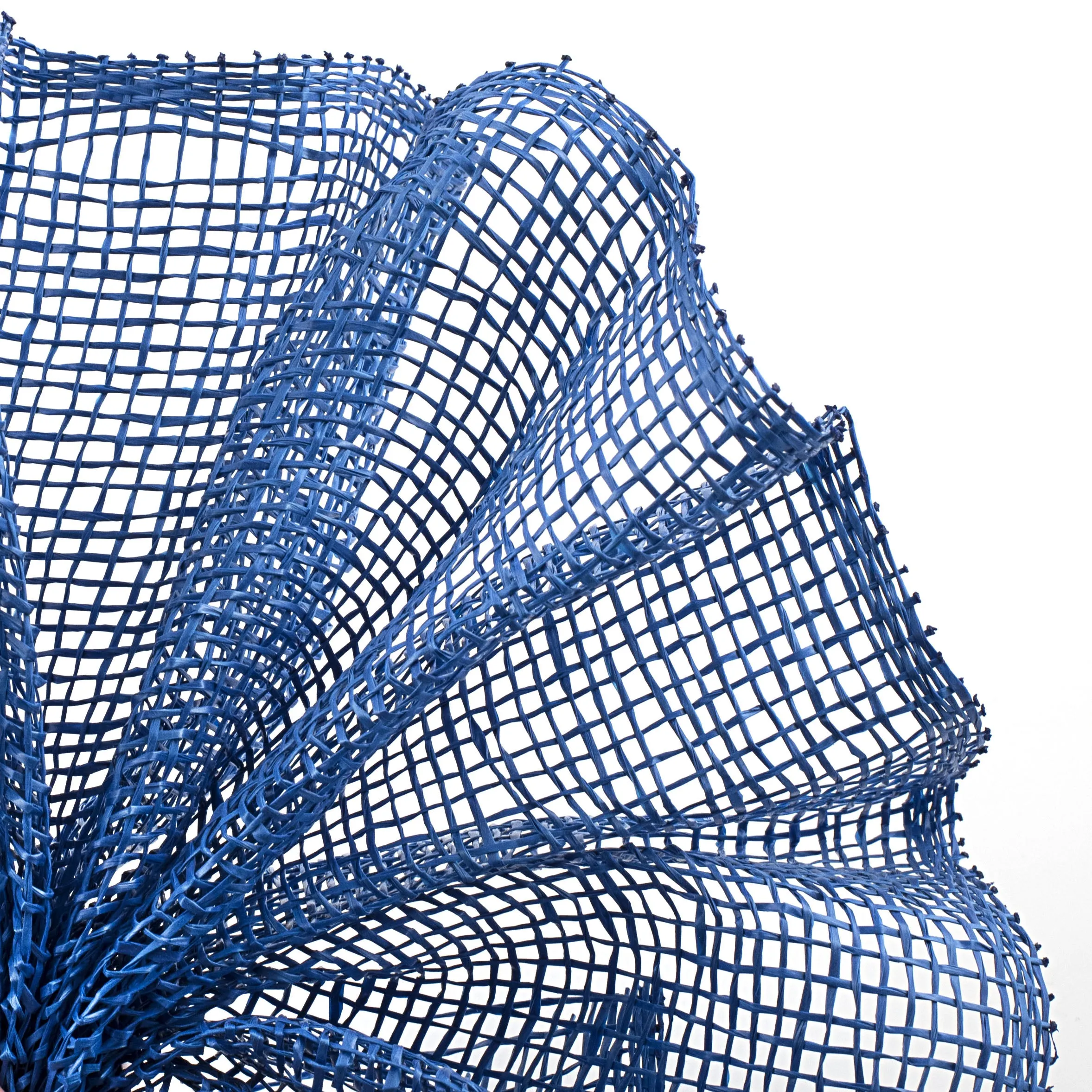10" Poly Burlap Mesh: Royal Blue