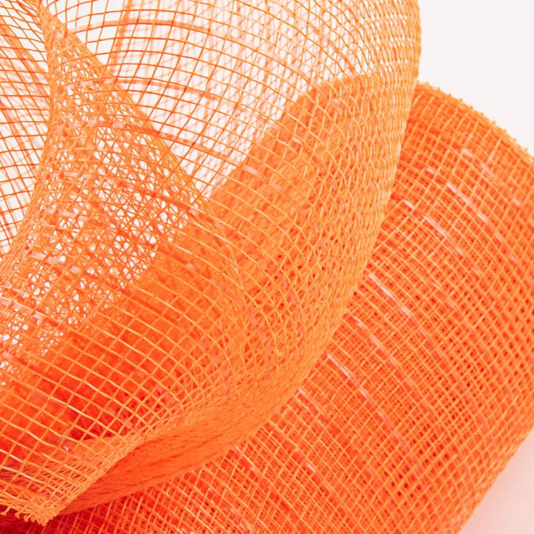10" Poly Deco Mesh: Metallic Orange