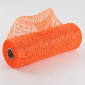 10" Poly Deco Mesh: Metallic Orange