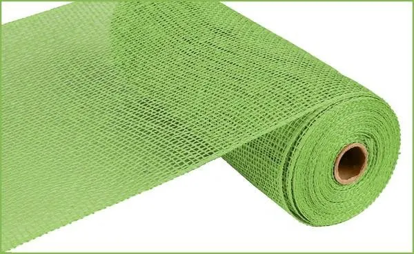 10" x 10yds Poly Burlap Mesh: Lime Green