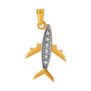 14k Aeroplane Designed Gold Pendent