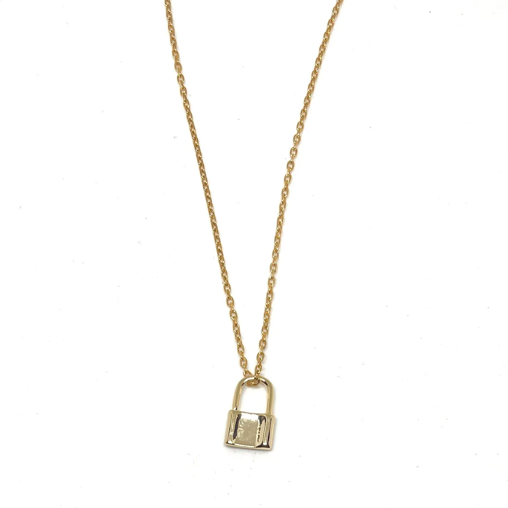 14k Gold Plated Goldie Lock Necklace : Gold