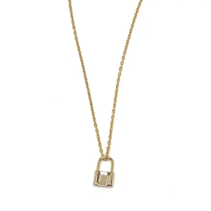 14k Gold Plated Goldie Lock Necklace : Gold