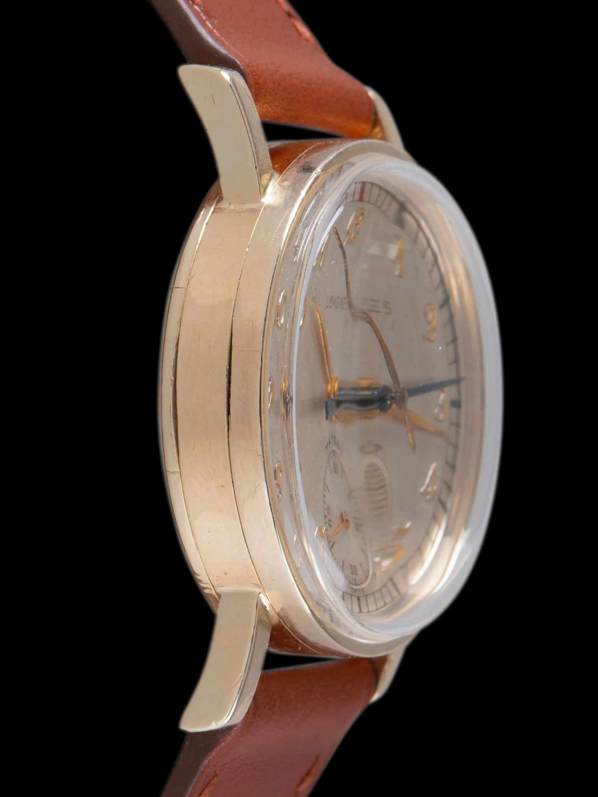 1949 Longines Mono-Pusher Stop-Second Chronograph (Cal. 12.68Z) 10k Gold Filled "American Airlines"