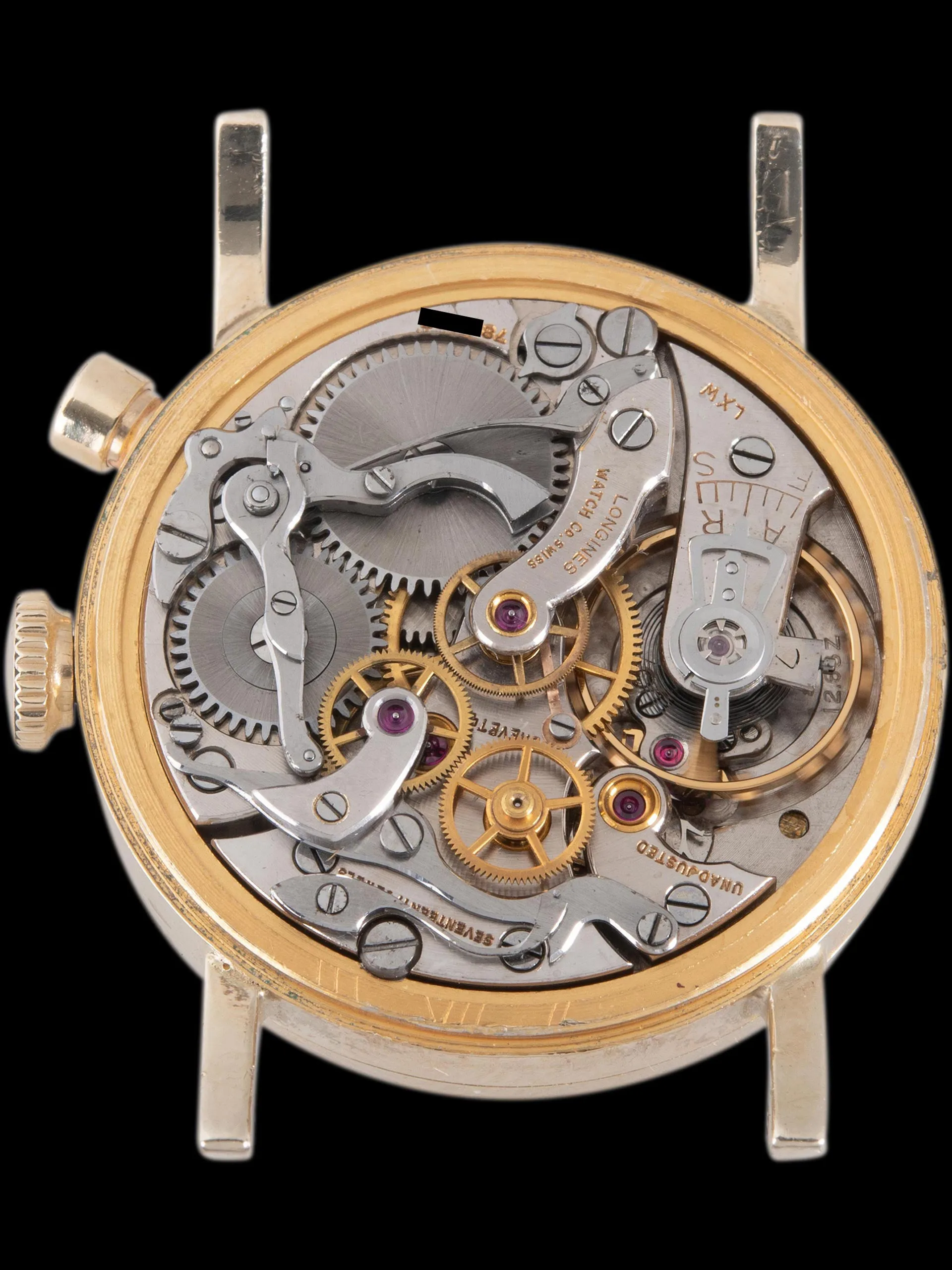 1949 Longines Mono-Pusher Stop-Second Chronograph (Cal. 12.68Z) 10k Gold Filled "American Airlines"