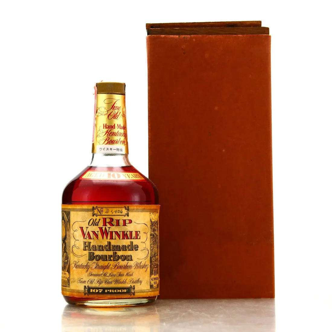 1989 Old Rip Van Winkle Handmade 10 Year Old Kentucky Straight Bourbon Whiskey