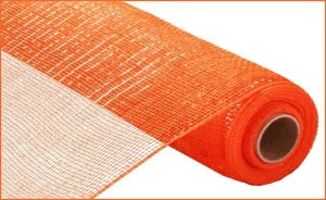 21" Deco Poly Mesh: Metallic Orange