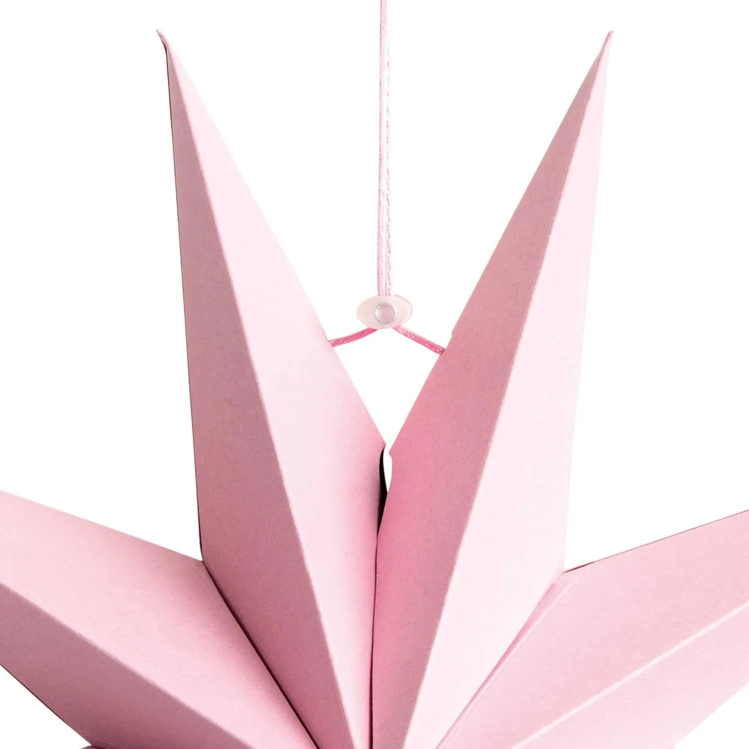 28cm Scandinavian Star Decoration - Matte Pink