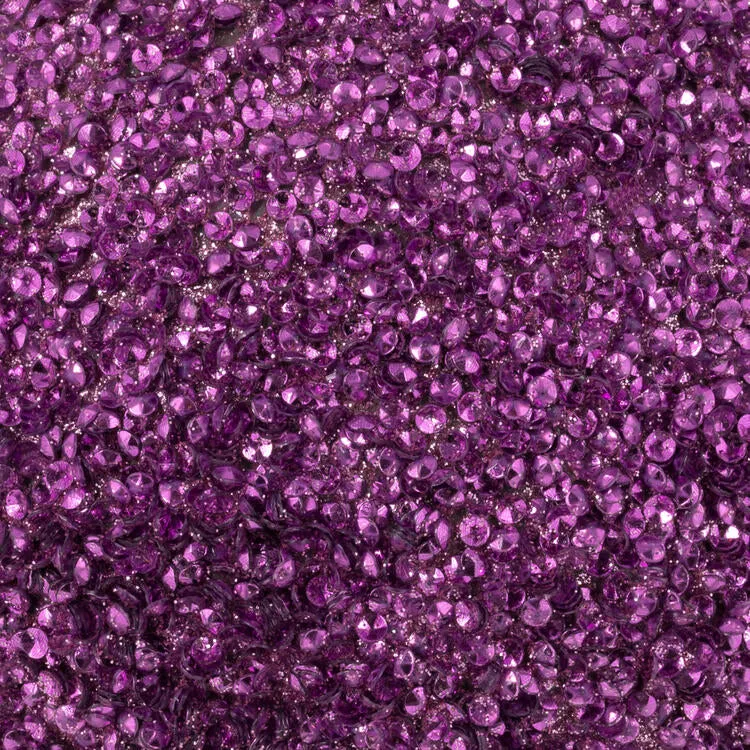 4.75" Pink Beaded Ball Ornaments with Drilled Caps 6 Per Bag