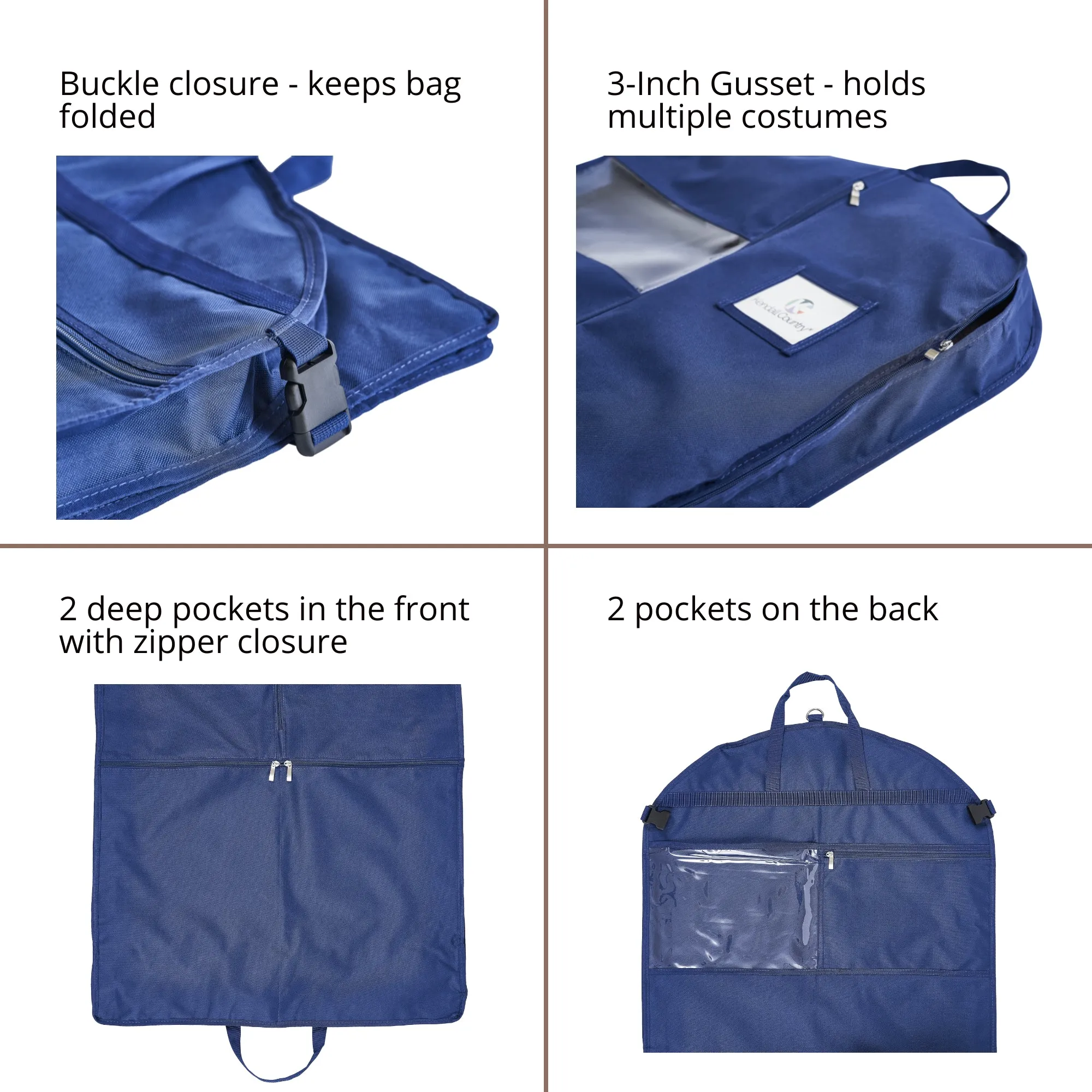 52" Waterproof Garment Bag - Midnight Blue