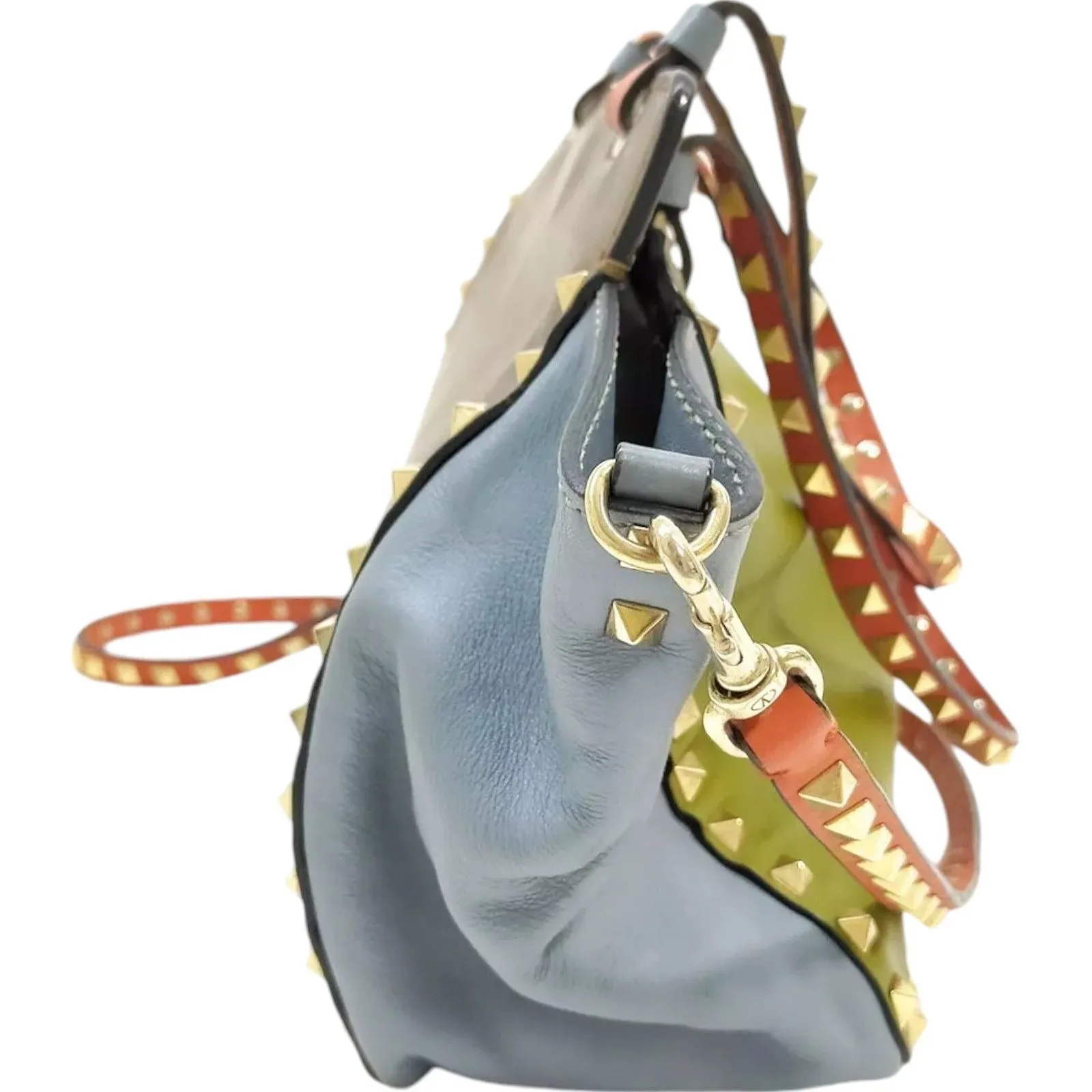 806385AT (X6) Valentino Garavani Crossbody Bag Green Leather