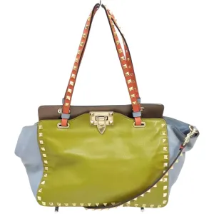 806385AT (X6) Valentino Garavani Crossbody Bag Green Leather
