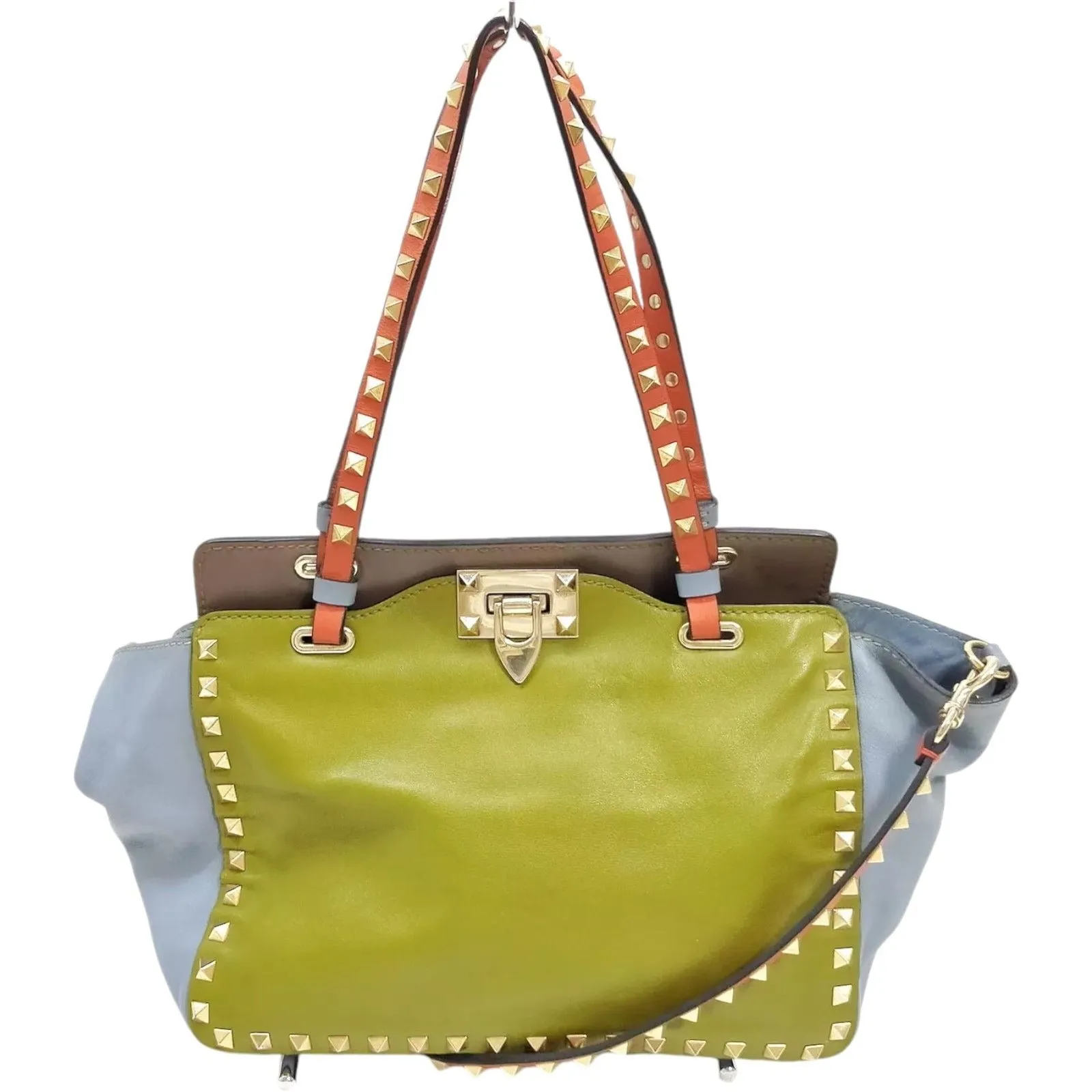 806385AT (X6) Valentino Garavani Crossbody Bag Green Leather