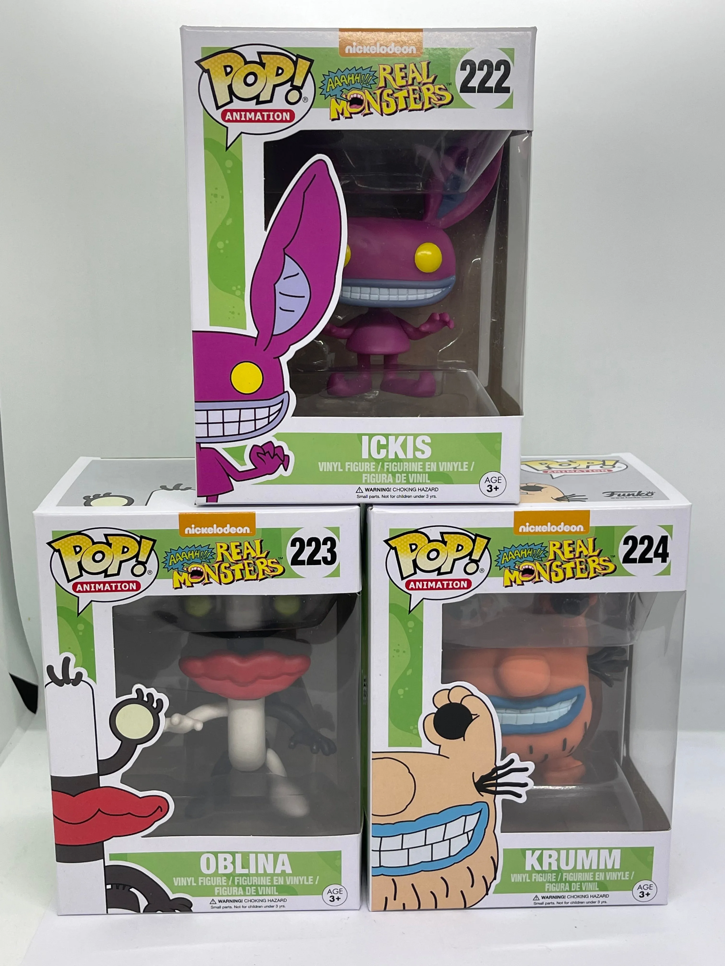 Aaahh Real Monsters Pop! Vinyl Set (3 Pops)