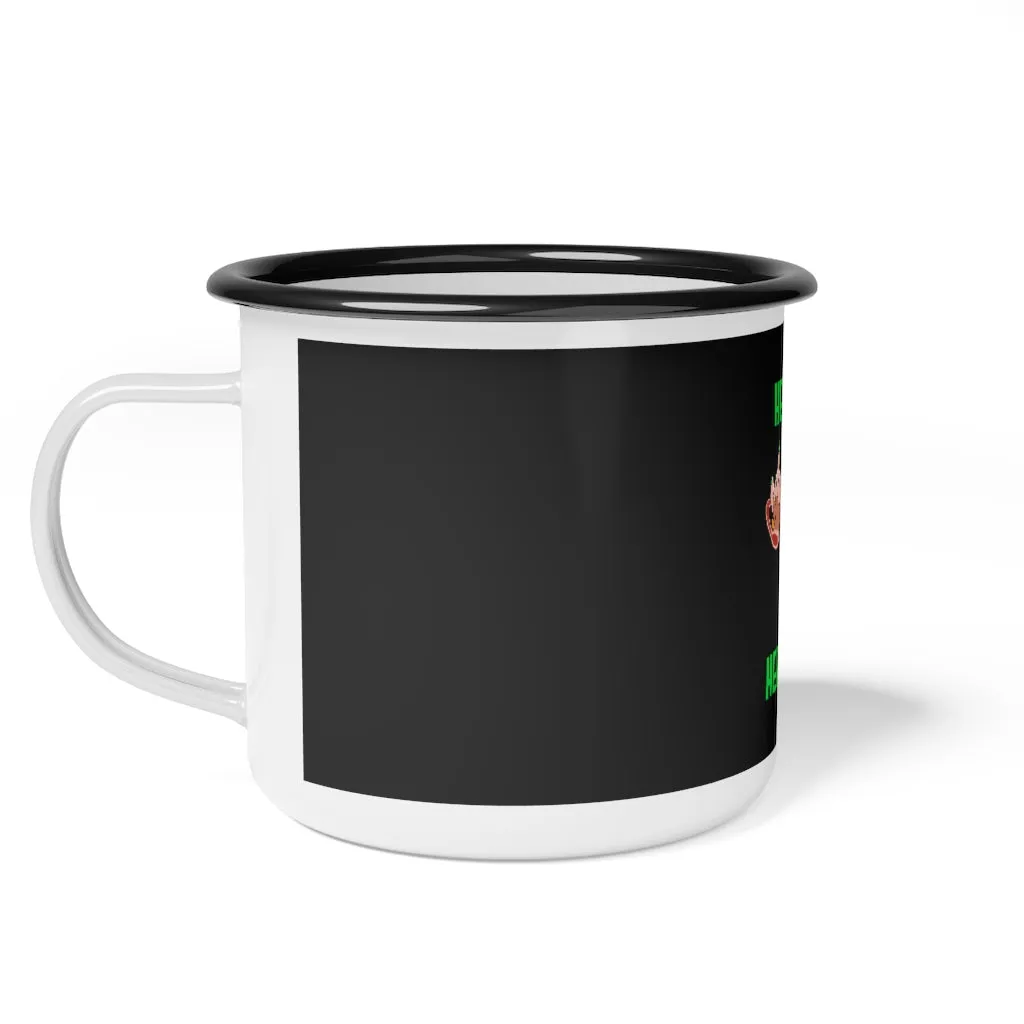 Affirmation Feminist pro choice 12oz Enamel Camping Mug - Her Body Her Choice