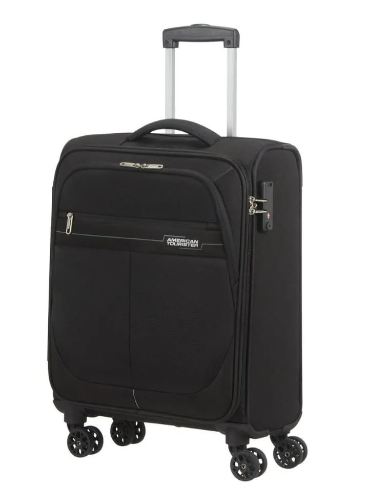 American Tourister Deep Dive- Set of 3 Expandable 4W Black