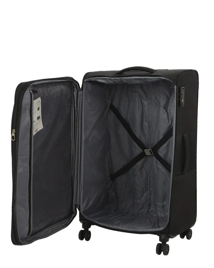 American Tourister Deep Dive- Set of 3 Expandable 4W Black