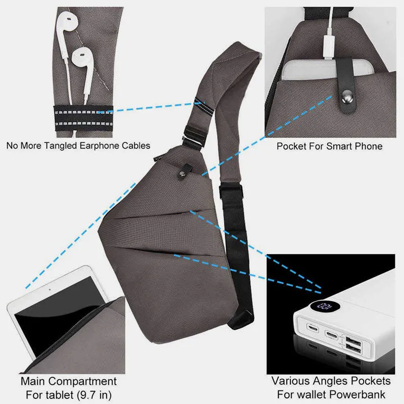 Anti-theft Waterproof Sling Bag