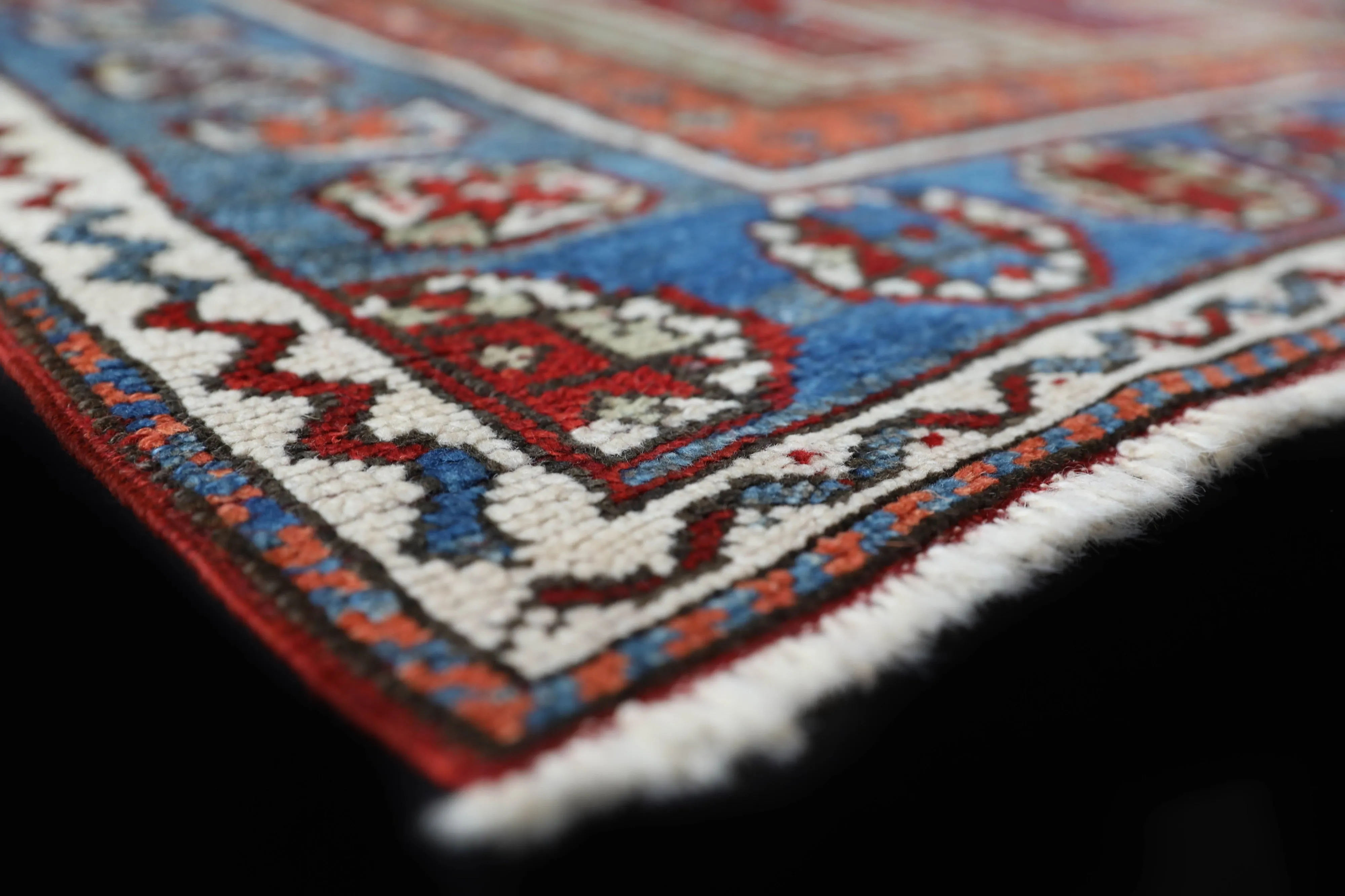 Antique Bergama Kozak Rug 4'2"x4'4"