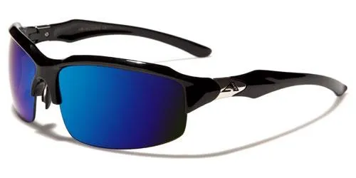 Arctic Blue Mirrored Sports Running Cycling Sunglasses