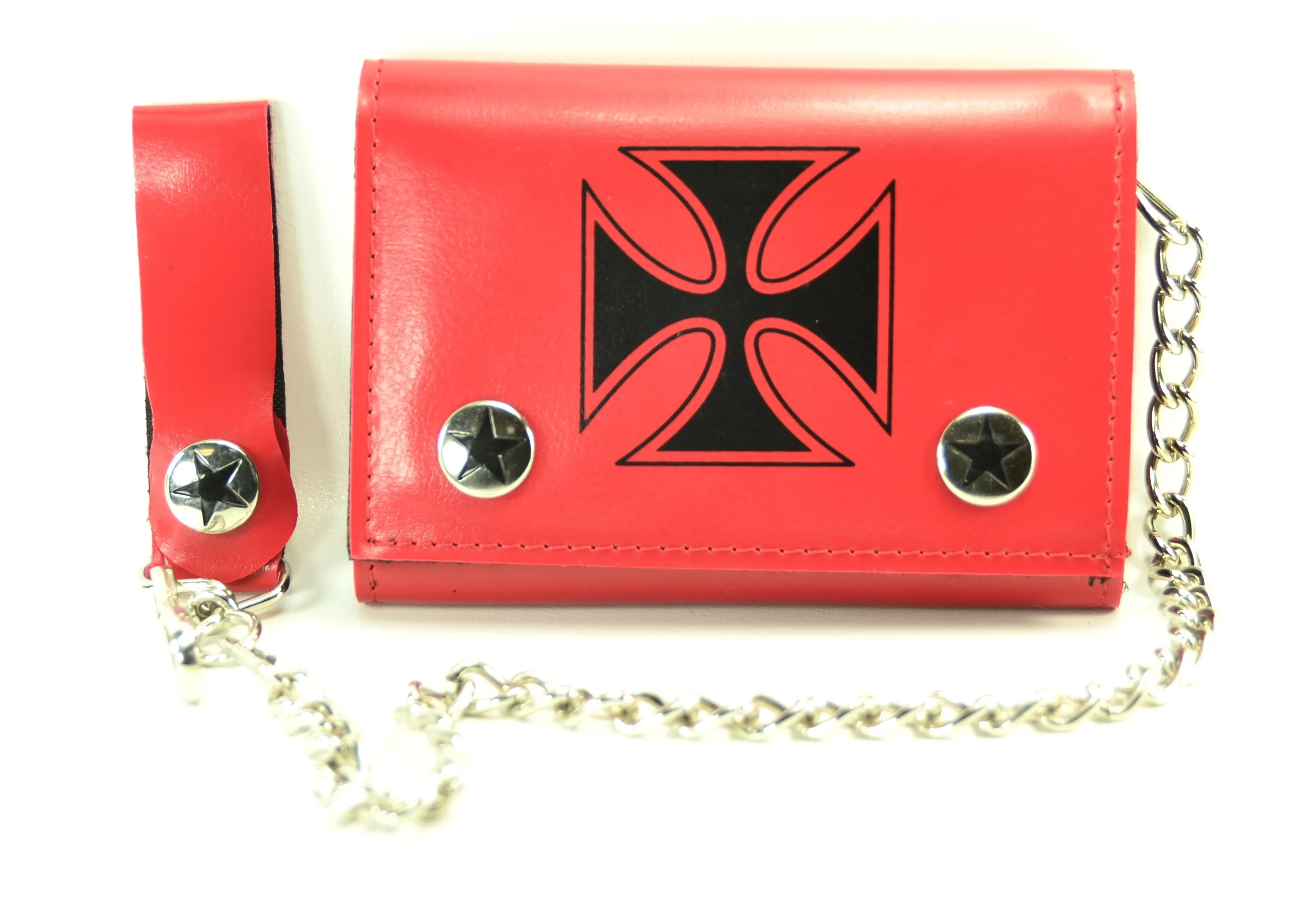 AssortedTrifold Wallet With Iron Cross Print