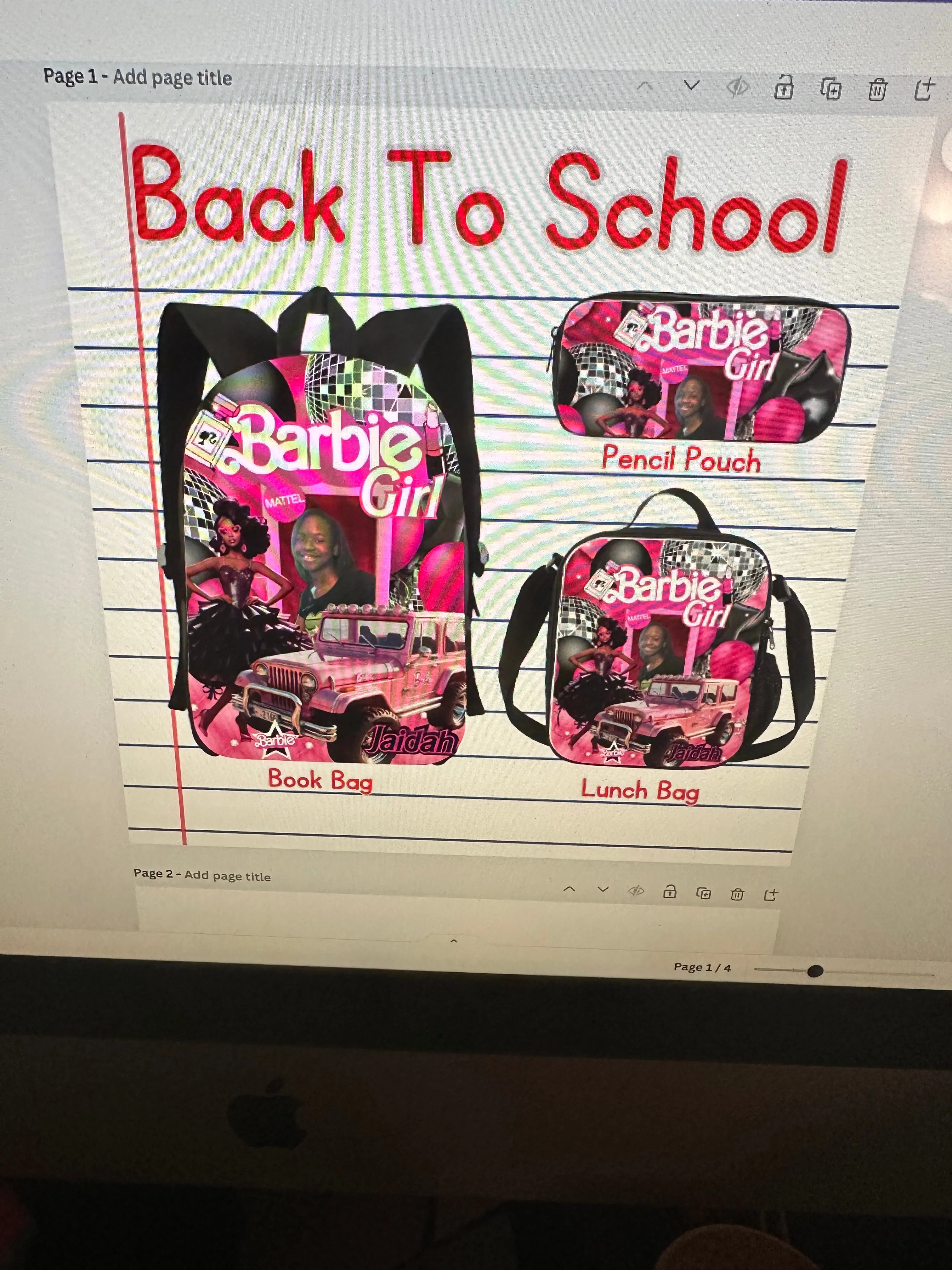 Back to school set