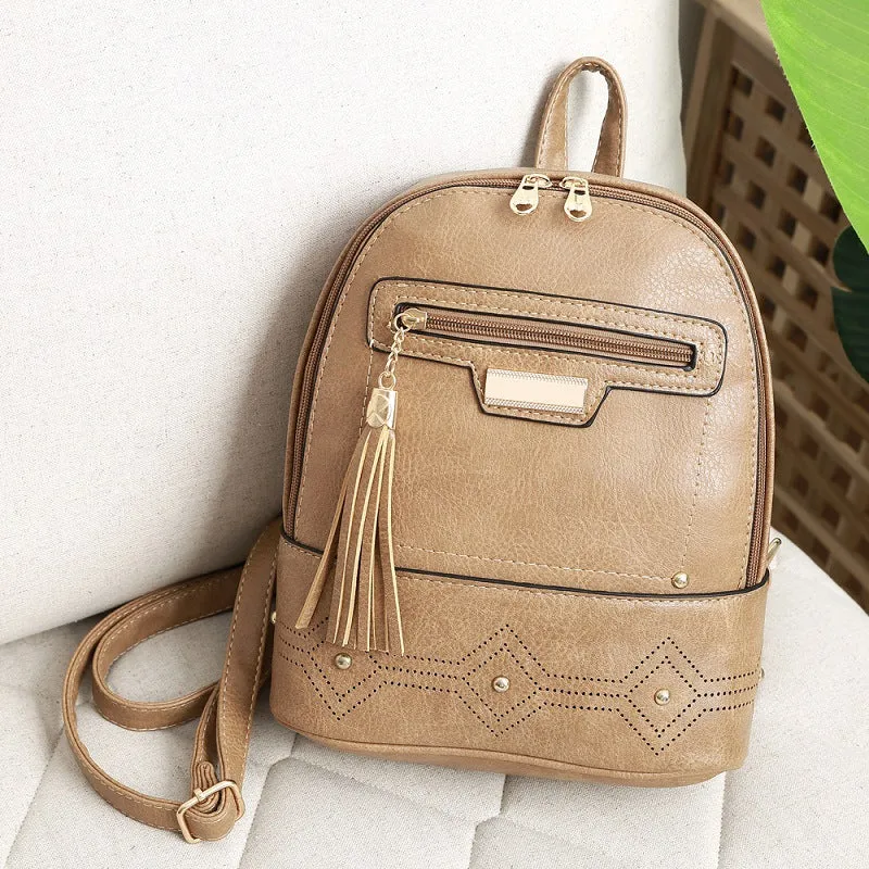 Baita Ladies Tassel Hollow Backpack